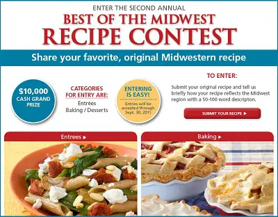 Win $10000 in Best of the Midwest Recipe Contest