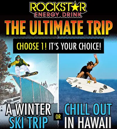 Win an Ultimate Trip with Rockstar Energy Drink