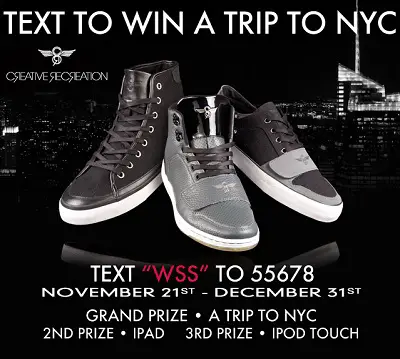 WWS: Creative Recreation Text To Win A New York City Sweepstakes