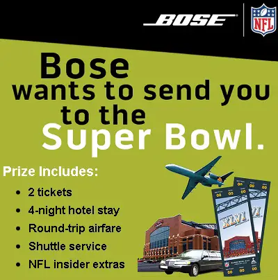 Bose Superbowl Sweepstakes