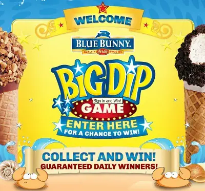 Blue Bunny Take a Big Dip Promotion