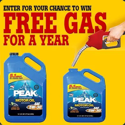 Enter to Win Free Gas For a Year!
