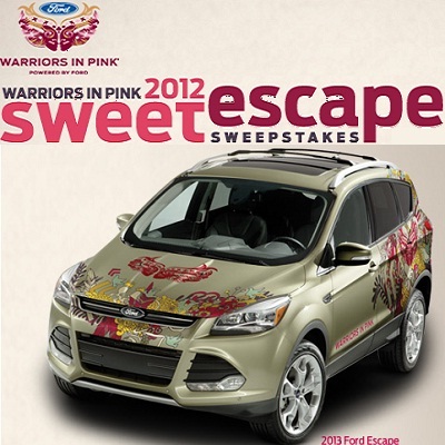 Ford care 2012 Sweet Escape Sweepstakes