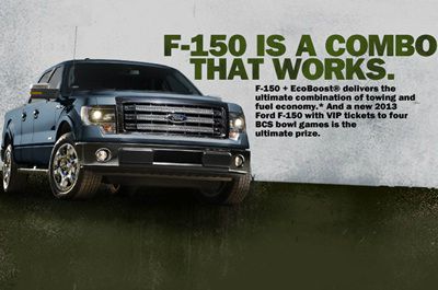 Ford.com Ultimate Combo 2012 Promotion