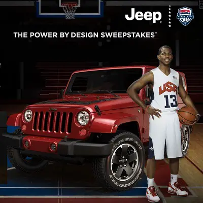 Win a customized, USA Basketball-themed Jeep Wrangler