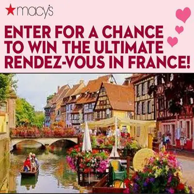 Win Ultimate Rendezvous in France on macys.com/france