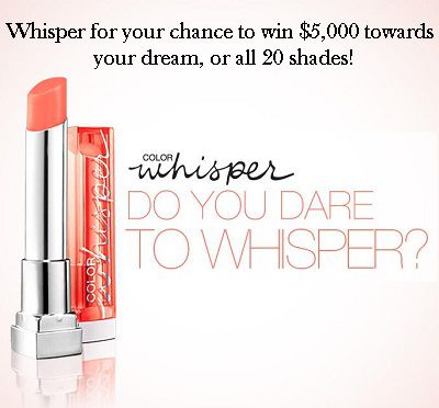 Maybelline.com Color Whisper Dare to Whisper Contest & Sweepstakes