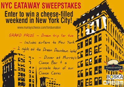 Win cheese-filled weekend getaway in NY