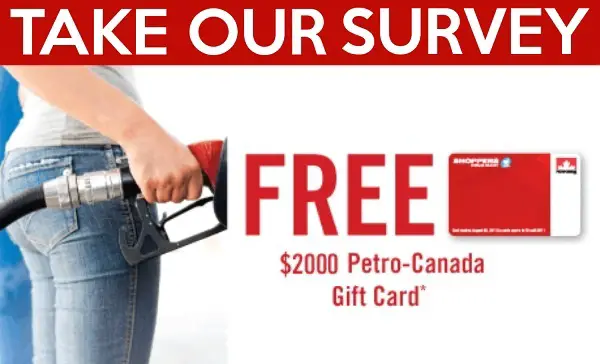 Petro-Canada Hero Survey Sweepstakes: Win Free Gas for a Year