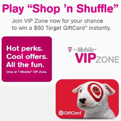 Play Shop 'n Shuffle to win $50 Target GiftCard