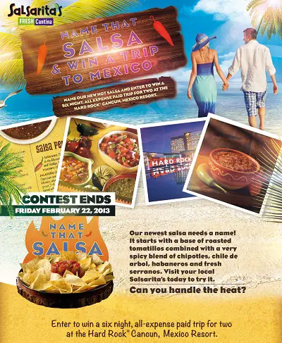 Name that Salsa and Win a Trip to Mexico on salsaisourlife.com