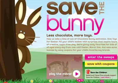 savechocolatebunnies.com: Save the Bunny Sweepstakes