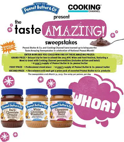 Taste Amazing Sweepstakes on TasteAmazing.com