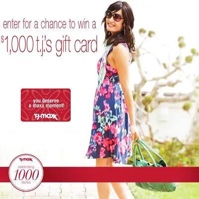 T.J. Maxx Sweepstakes for 1000th Store Celebration