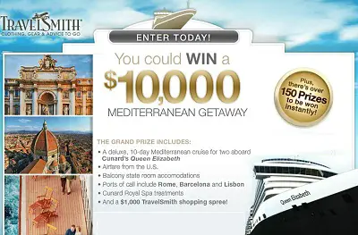Win $10,000 Mediterranean Getaway in TravelSmith Contest