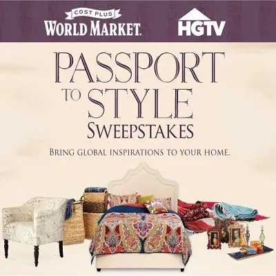 Win $10,000 World Market Gift Card and HGTV Makeover