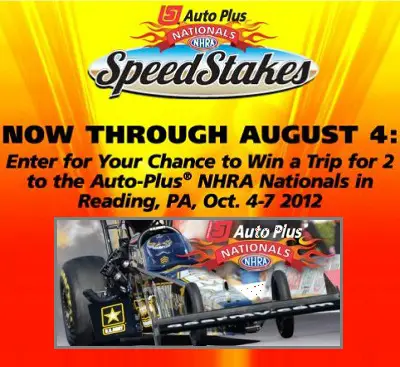 Win Trip for 2 to the Auto-Plus NHRA Nationals