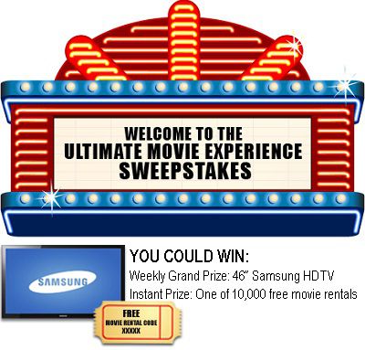 Win Ultimate Movie Experience on ultimatemoviesweepstakes.com