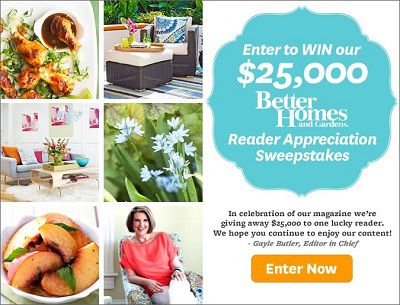 $25,000 Bhg.com Reader Appreciation Sweepstakes