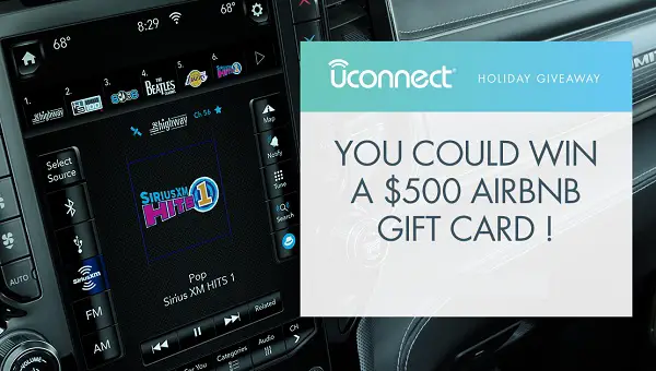 Uconnect Holiday Instant Win Giveaway