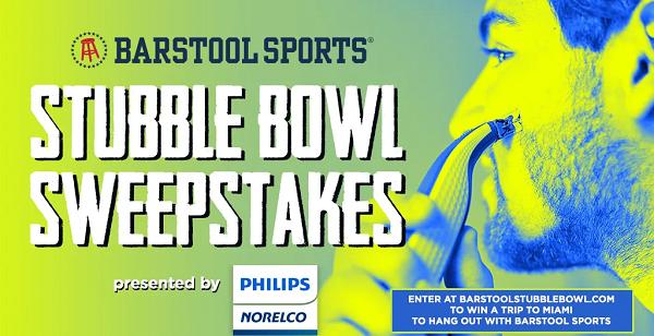 Barstool Sports Stubble Bowl Sweepstakes