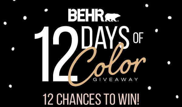 BEHR 12 Days of Color Sweepstakes