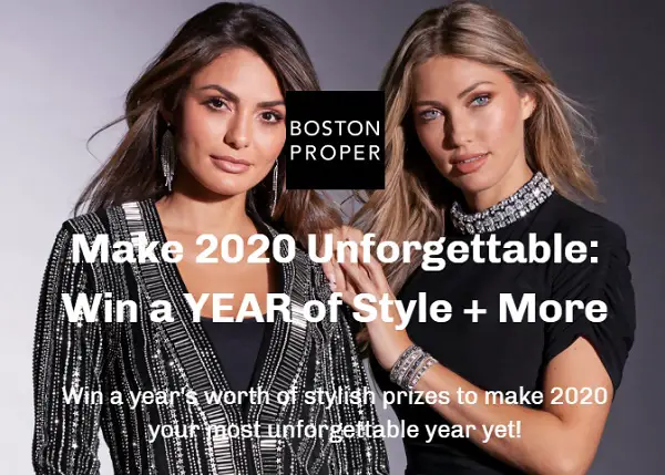 Win A Year’s Worth of Style from Boston Proper!