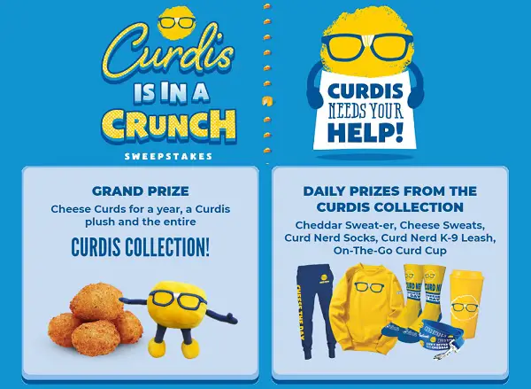 Curdis is in a Crunch Sweepstakes
