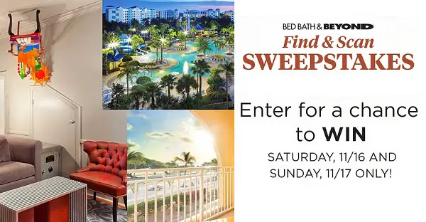 Bed Bath and Beyond Find and Scan Sweepstakes