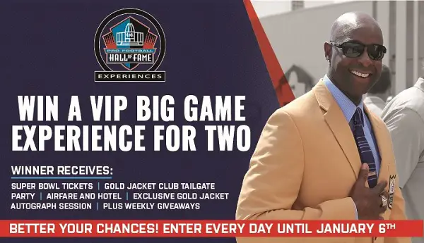 GateHouse Media Pro Football hall of Fame VIP Big Game Sweepstakes