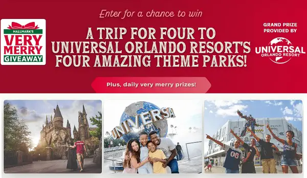 Hallmark Very Merry Giveaway – Win a Magical Family Trip to Universal Orlando!
