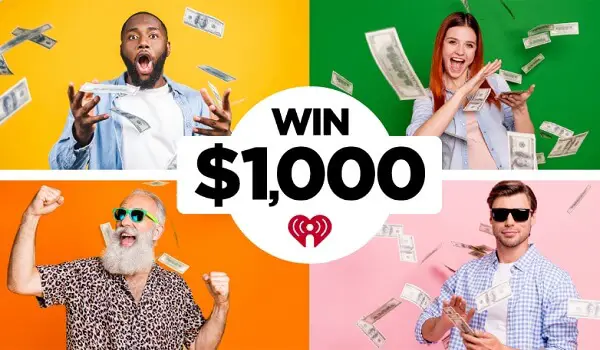 IHeartRadio $1000 Cash Giveaway 2024 (Daily Winners)