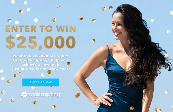 CoolSculpting New Year Sweepstakes: Win $25000 Cash