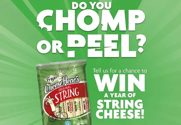 Frigo Cheese Heads Chomp vs. Peel Sweepstakes