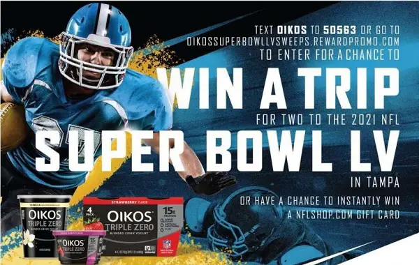 Dannon Oikos Super Bowl LV Sweepstakes