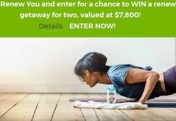 Orgain New Year Renew You Sweepstakes