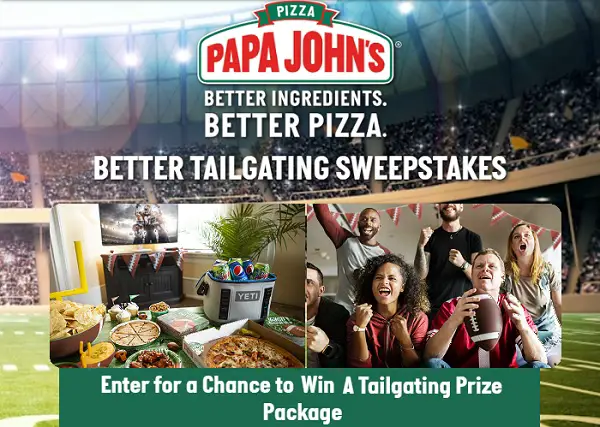 Papa John’s Tailgate Sweepstakes