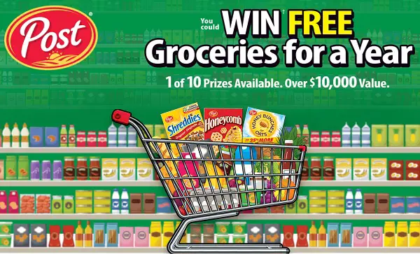 Post Cereal Win Free Groceries for a Year Sweepstakes
