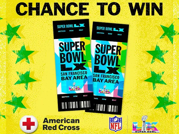 American Red Cross Super Bowl LX Giveaway: Win a Trip for Two