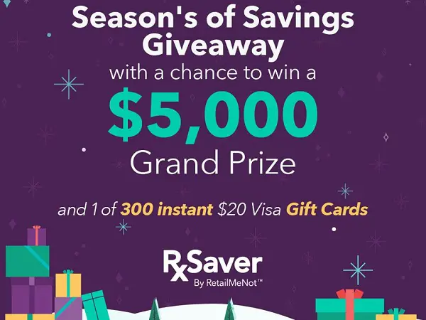 Rxsaver Season’s of Savings Giveaway