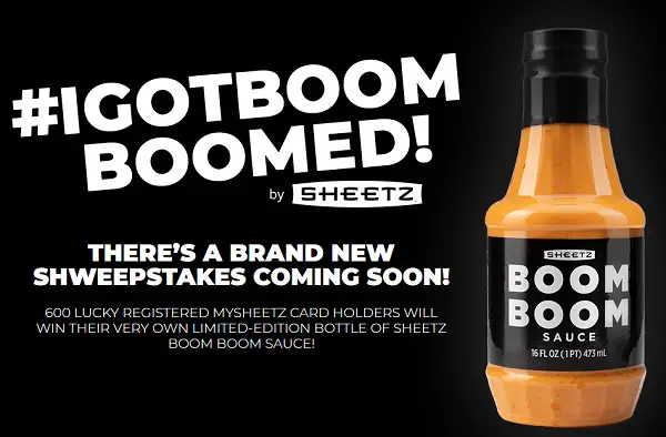 Sheetz Boom Boom Sauce Sweepstakes