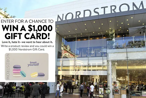 Nordstrom Product Review Sweepstakes