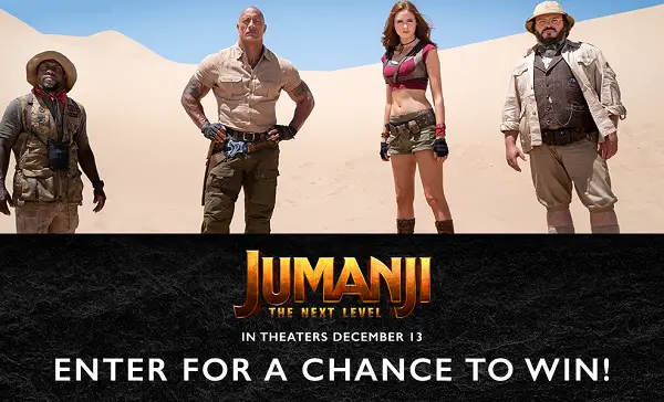 Sony Rewards Jumanji: The Next Level Giveaway