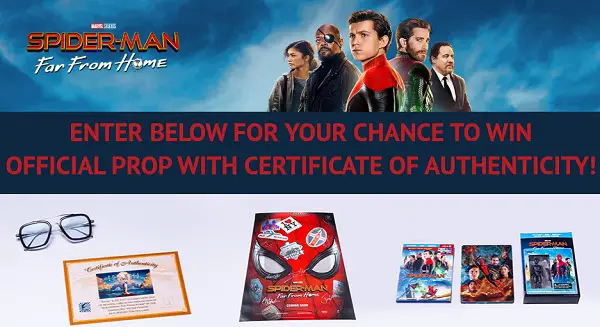 Spider Man Far from Home Sweepstakes