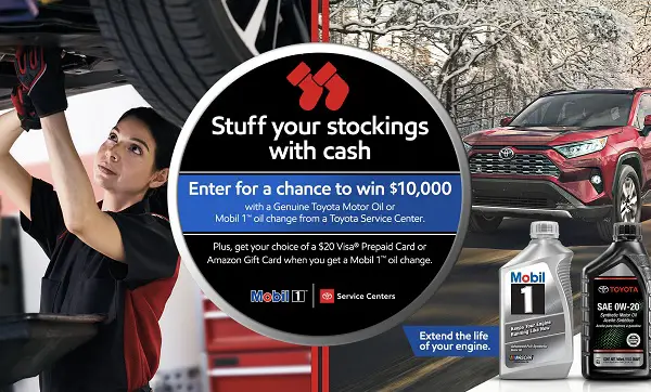 Toyota Mobil 1 Cash Sweepstakes 2019