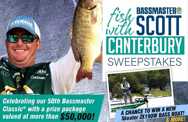 Bassmaster Fish with Scott Canterbury Sweepstakes