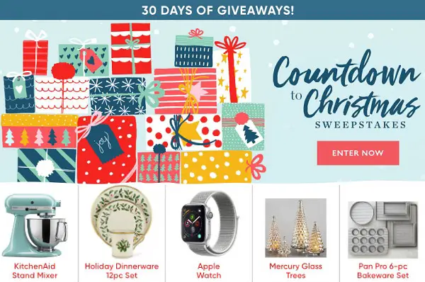 BHG Countdown to Christmas Sweepstakes