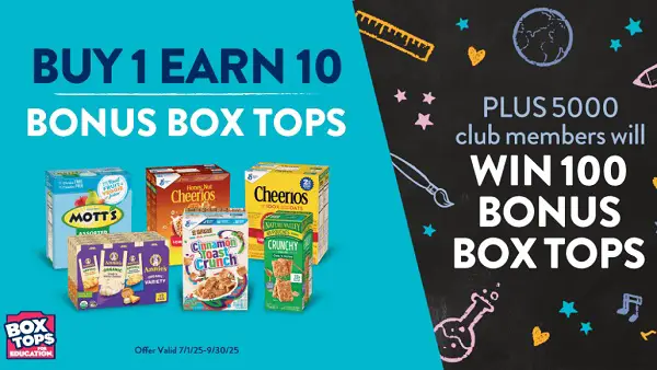 Costco Back-to-School Giveaway: Win 100 Bonus Box Tops for Your School! (5000 Winners)