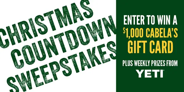 Cabela’s Christmas Countdown Sweepstakes