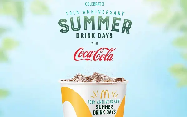 Coke & McDonald’s Summer Drink Days 2019 Instant Win Game
